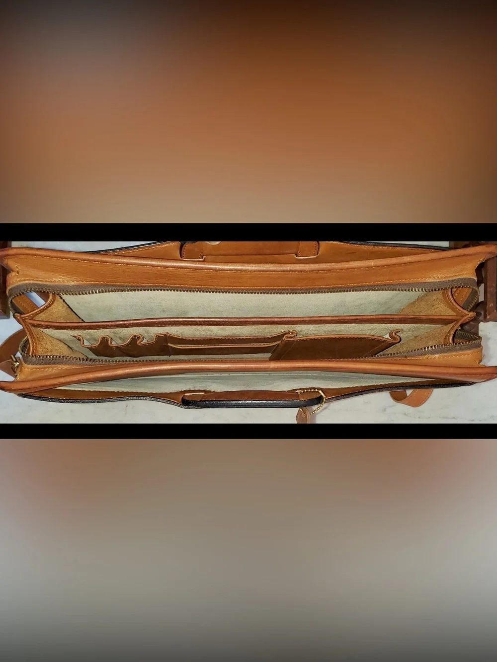 Vintage Coach Senator Briefcase Business Bag – Style 5351 | British Tan | USA